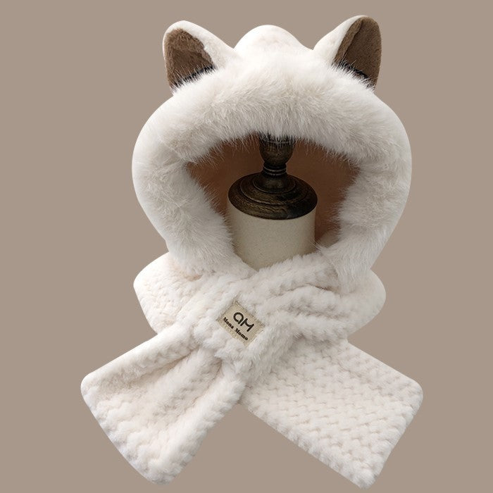 Autumn And Winter Cute Furry Fox Ear Hat – image 6