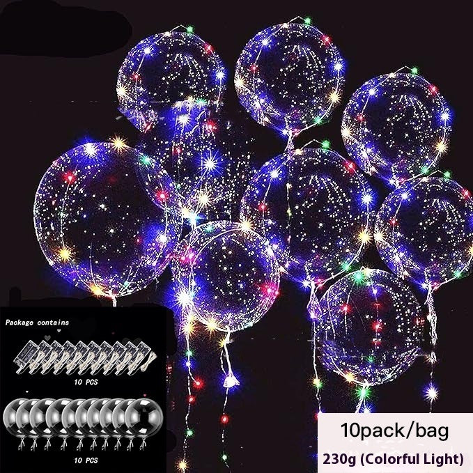 Helium Floating Air Led Glowing Balloon Party – image 2