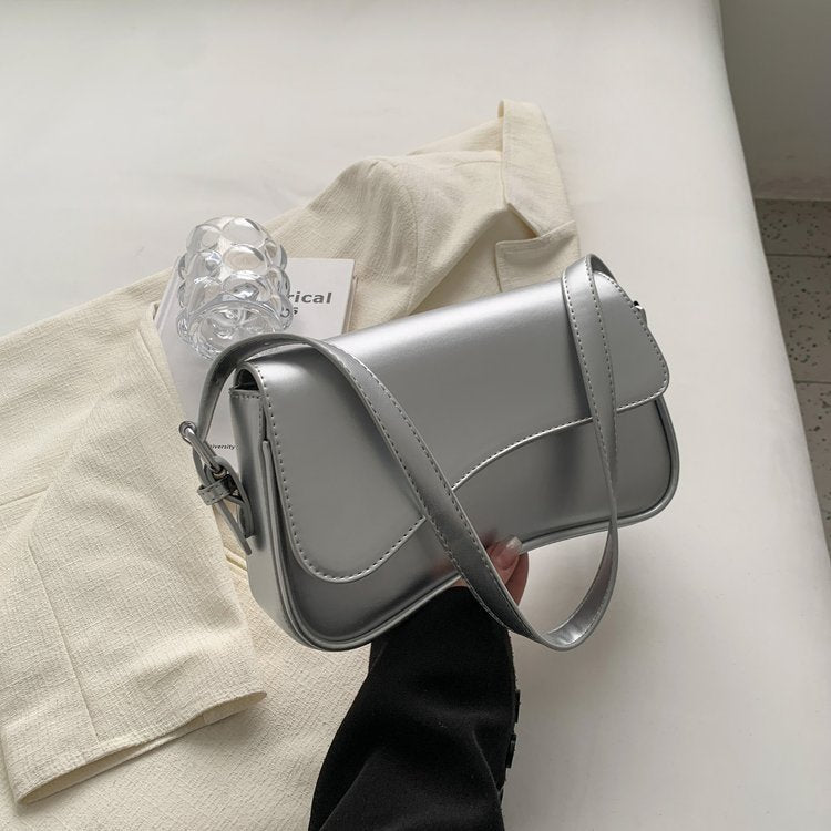 Fashion Simple New Flip Magnetic Buckle Shoulder Bag – image 12