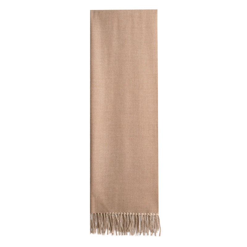 Double-sided Artificial Australian Wool Scarf Shawl – image 4