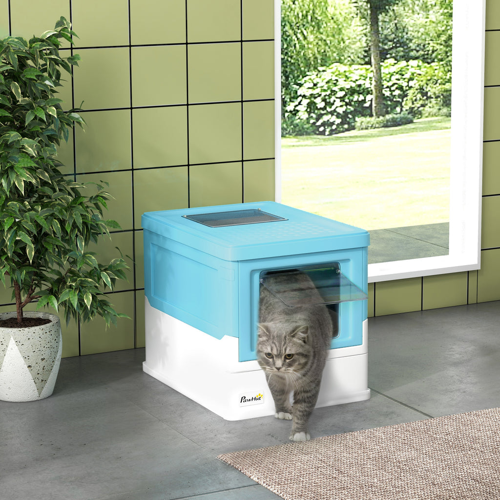 Hooded Cat Litter Box, Portable Pet Toilet – image 8