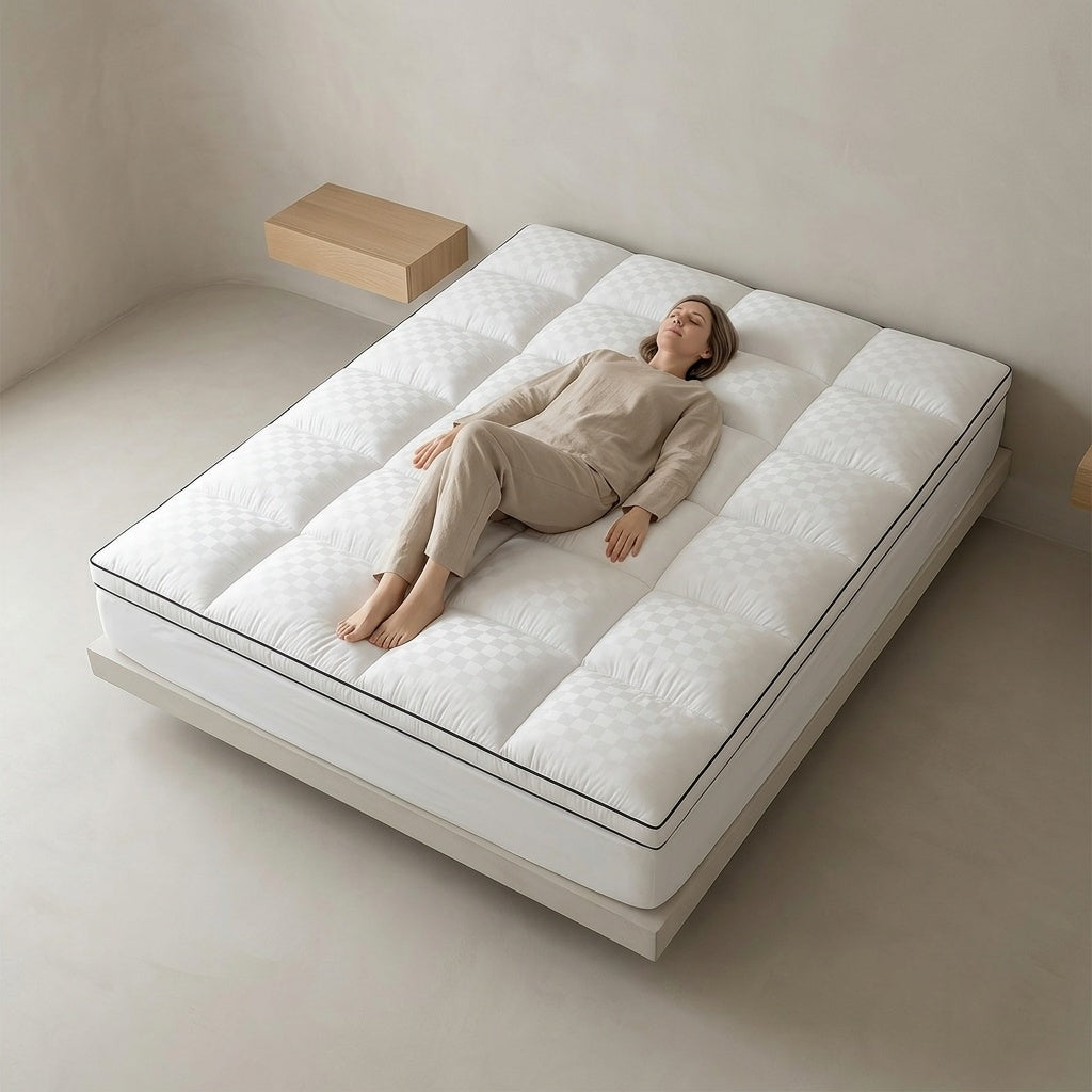 Deep Pocket Quilted Mattress Protector – Soft Breathable Cover – main image