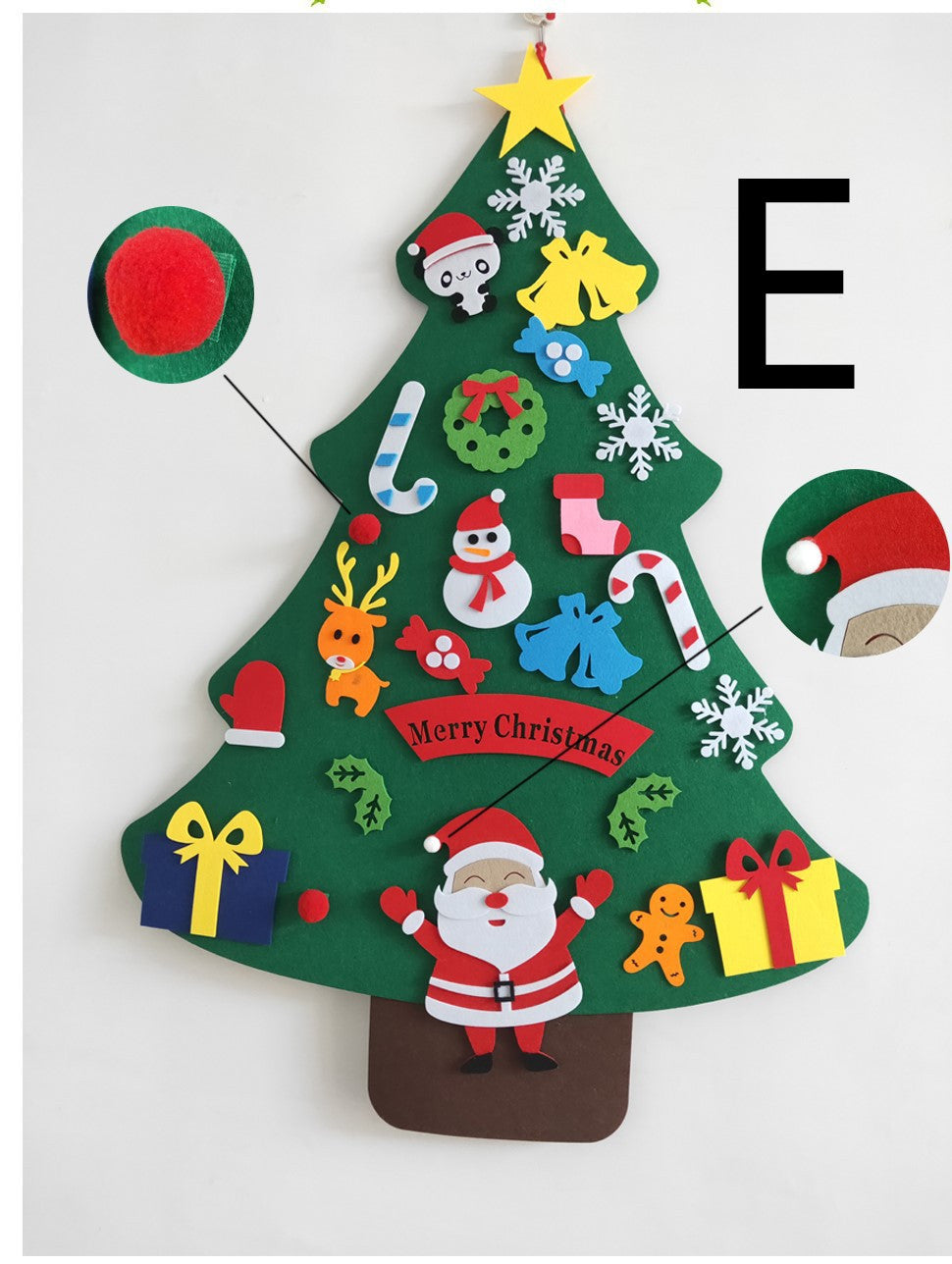 DIY Felt Christmas Tree With Three-dimensional – image 15