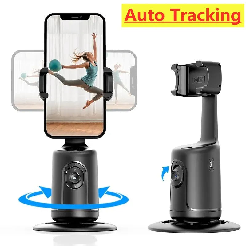 AI Face-Tracking Phone Gimbal – 360° Auto Tracking