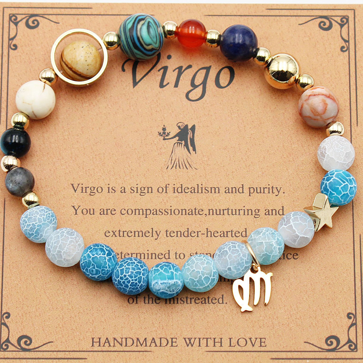 Twelve Constellations Bracelets Natural Stone Beaded – image 16