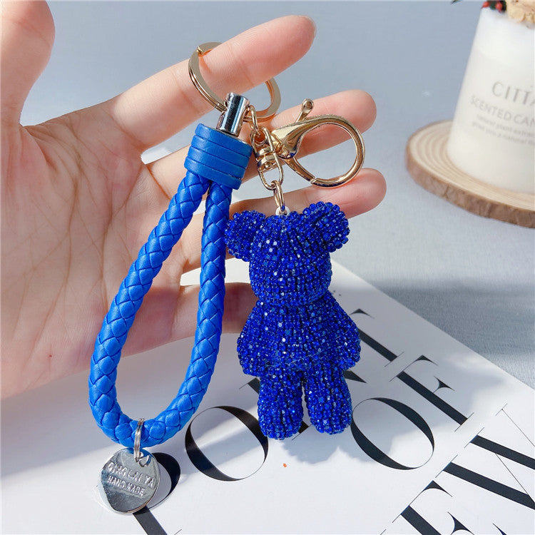 Creative Diamond Cartoon Bear Keychain – image 29
