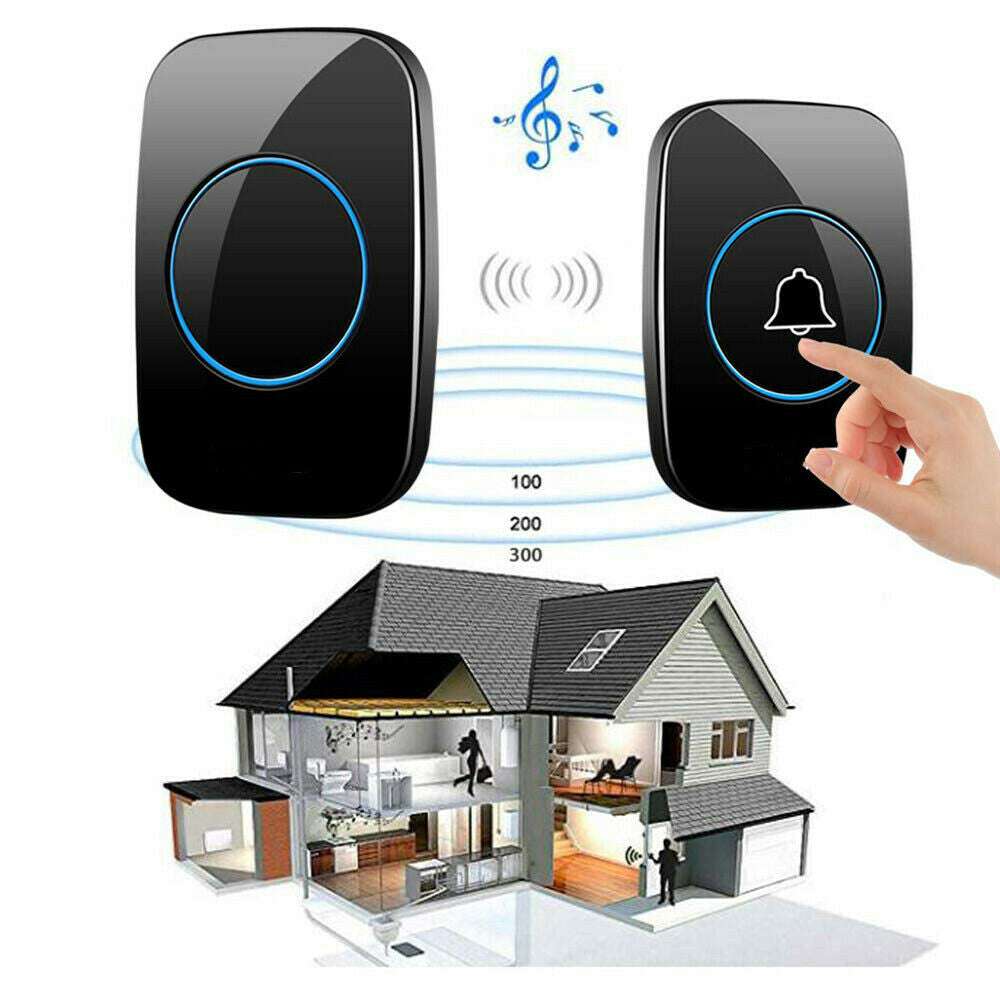 Wireless Plug-In Doorbell Kit – Water-Resistant Button
