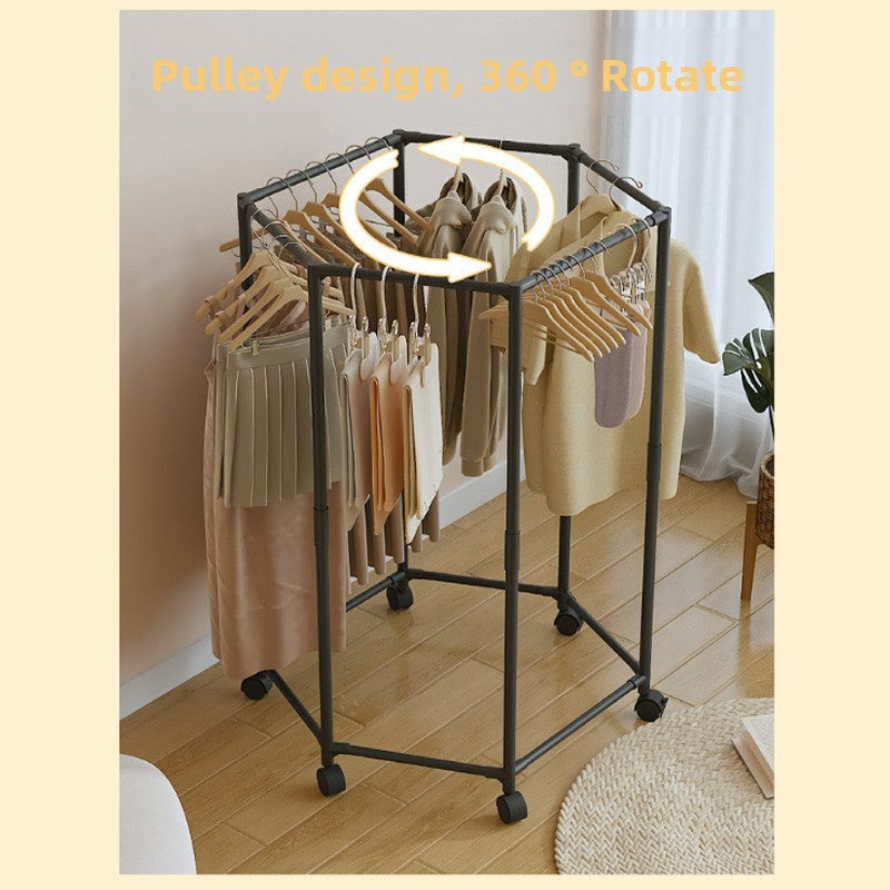 360° Rotating Garment Rack with Wheels – image 3