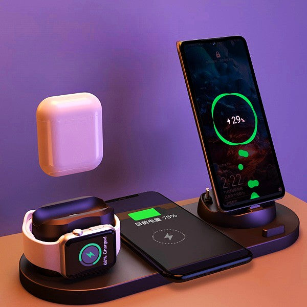 6-in-1 Fast Wireless Charging Station
