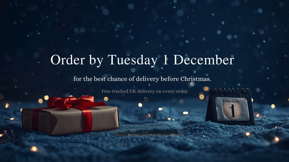 Order by Tuesday 1 December for the best chance of delivery before Christmas